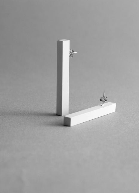 COLUMN EARRINGS | Grey Concrete-1