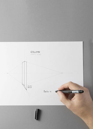 COLUMN NECKLACE | Black Cement-4