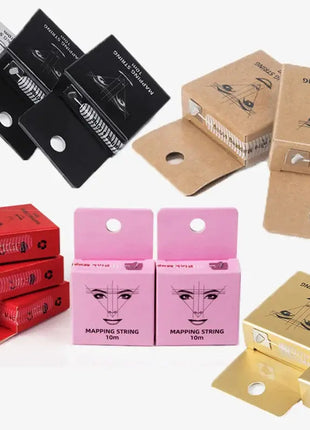 10m for Mapping Eyebrow Marker Thread Tattoo Brows Point 1 Box MAPPING STRING Microblading Eyebrow Pre-Inked Tattoo PMU String - xlchoice.com