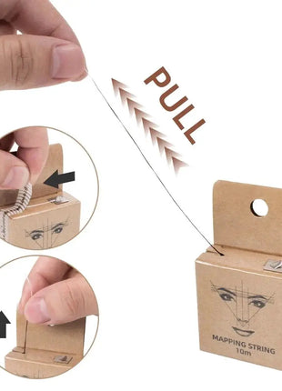 10m for Mapping Eyebrow Marker Thread Tattoo Brows Point 1 Box MAPPING STRING Microblading Eyebrow Pre-Inked Tattoo PMU String - xlchoice.com