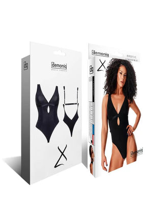 Demoniq Gracia Black Bodysuit — Form-Fitting Stretch - xlchoice.com