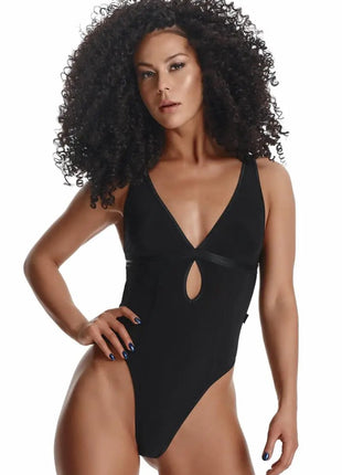 Demoniq Gracia Black Bodysuit — Form-Fitting Stretch - xlchoice.com