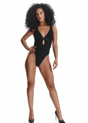 Demoniq Gracia Black Bodysuit — Form-Fitting Stretch - xlchoice.com