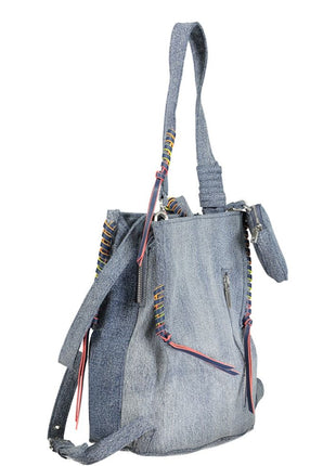 Desigual Azzurro Cotton Women Backpack - XLchoice.com