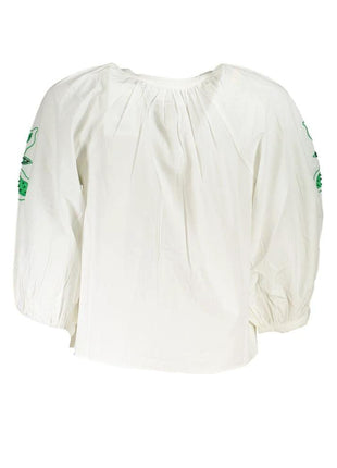 Desigual Bianco Polyester Women Shirt - XLchoice.com