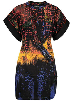 Desigual Black Cotton Women Dress - XLchoice