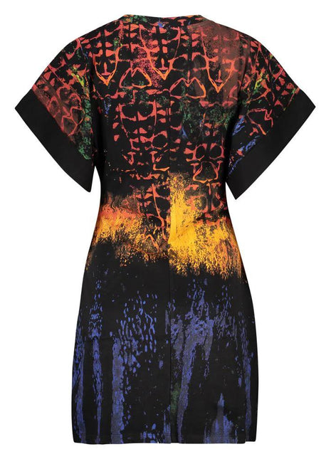 Desigual Black Cotton Women Dress - XLchoice