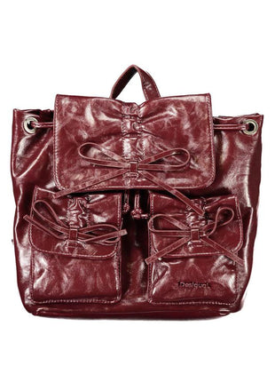Desigual Burgundy Polyurethane Women Backpack - XLchoice.com