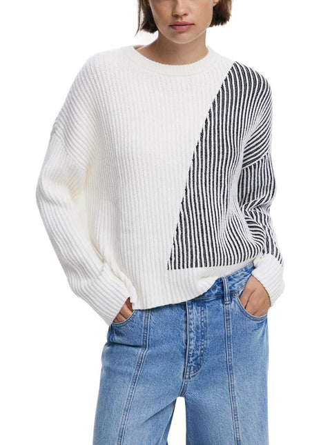 Desigual Cream Cotton Sweatshirt - XLchoice