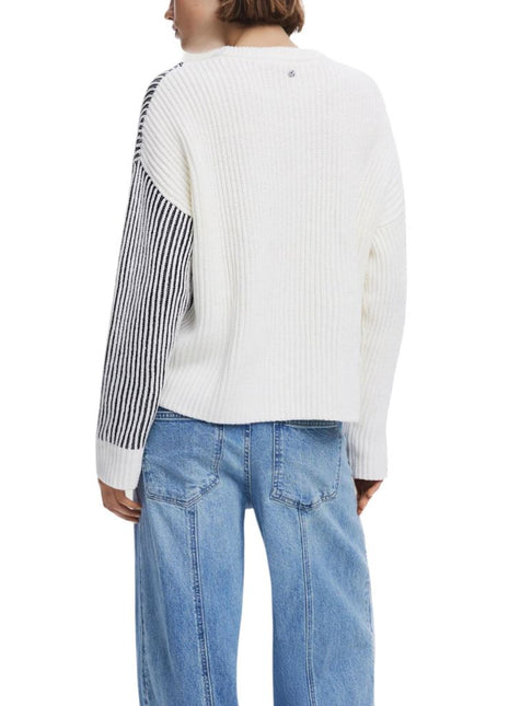 Desigual Cream Cotton Sweatshirt - XLchoice