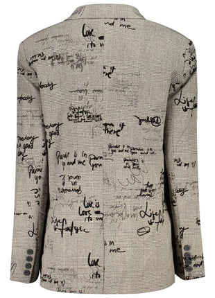 Desigual Grigio Polyester Women Jacket - XLchoice