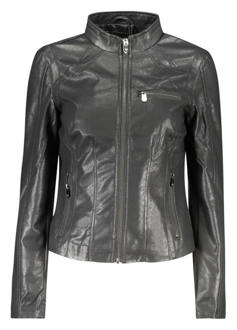 Desigual Nero Poliuretano Women's Jacket - XLchoice