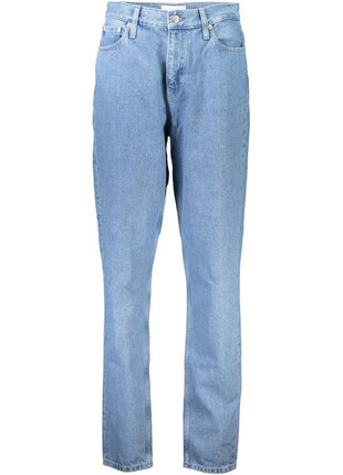 Calvin Klein Azzurro Cotton Women Jeans - XLchoice