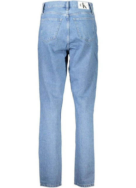 Calvin Klein Azzurro Cotton Women Jeans - XLchoice