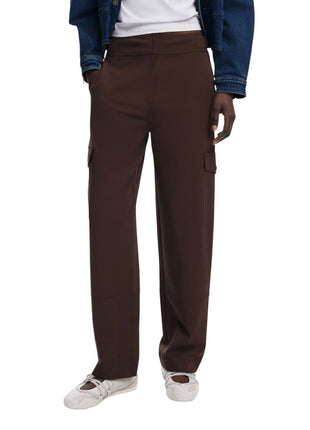 Desigual Brown Polyester Casual Pants - XLchoice