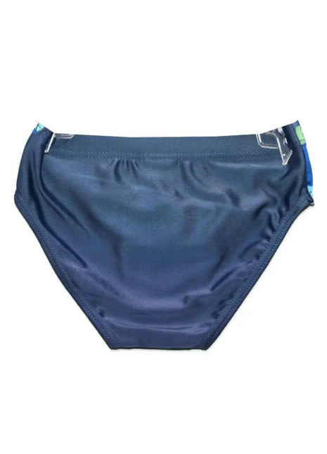 Disney Mickey Mouse swim trunks for boys - with Mickey lettering - dark blue - 110 - xlchoice.com