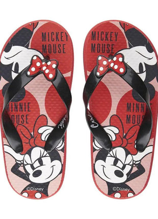 Disney Minnie Mouse Kids Flip-Flop Slippers_32-33 - xlchoice.com