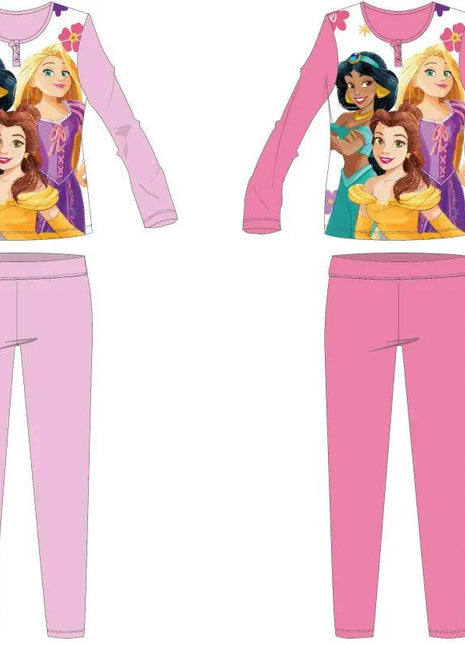 Disney Hercegnők pamut jersey gyerek pizsama - rózsaszín - 98 - xlchoice.com