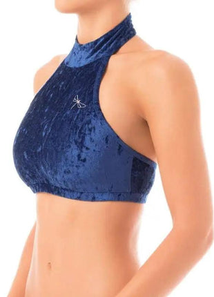 Velour halterneck sports-bh – Lisette - xlchoice.com