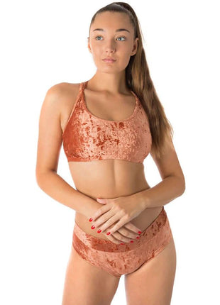 Fløjls sports-bh - Nicole - XLchoice