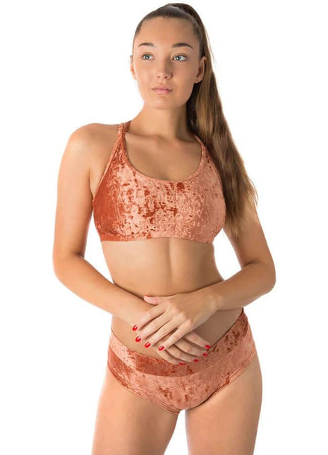 Fløjls sports-bh - Nicole - XLchoice