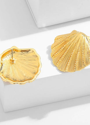 Earrings with high-end feel, starfish shells, ins earrings, metallic shell earrings, light luxury earrings - xlchoice.com