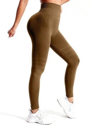 Ultra high waist non slip yoga pants with no trace, peach buttocks fitness exercise, hip lifting tight pants with high elasticity - xlchoice.com