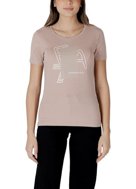 EA7 Emporio Armani Pink Cotton T-Shirt - XLchoice