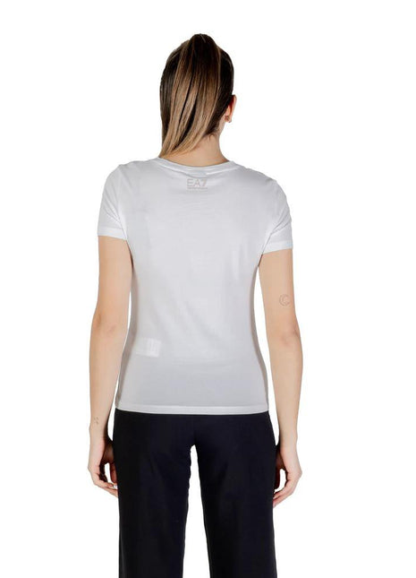 EA7 Emporio Armani White Cotton T-Shirt - XLchoice