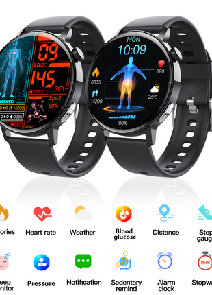ECG monitor Smart Watch Non Invasive Smart Watch with Blood Component Analysis