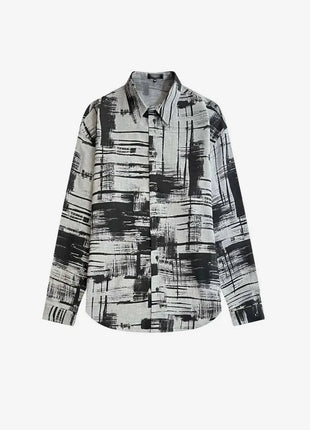 Fremstillet i Frankrig 100% linned oversize skjorte - XLchoice