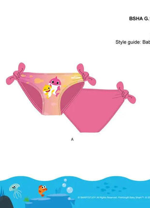 Baby Shark baba fürdőruha alsó kislányoknak - rózsaszín - 86 - xlchoice.com