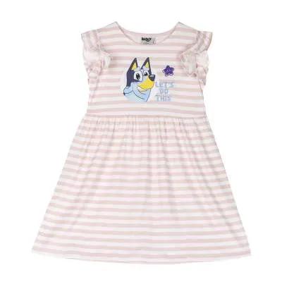 Bluey 100% cotton girls' one-piece dress - up to 4 years-0