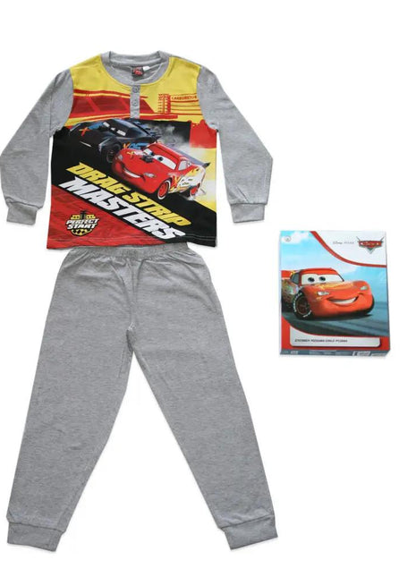 Long thin cotton pajamas for kids - Drag strip masters - Jersey - grey - 122 - xlchoice.com