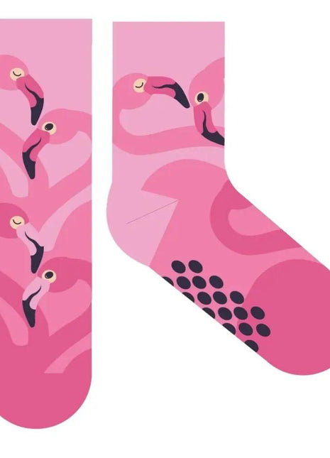 Flamingo non-slip plush regular socks for children - xlchoice.com