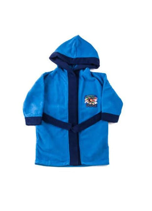 Kids Robe - Microfiber hoodie - Cuffed - 98-104 - medium blue - xlchoice.com