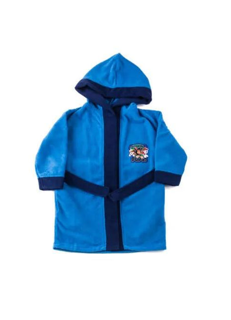 Kids Robe - Microfiber hoodie - Cuffed - 98-104 - medium blue - xlchoice.com