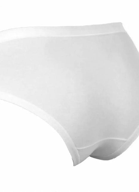 Women's underwear - thick side slit - lace trim on front - white - L - xlchoice.com
