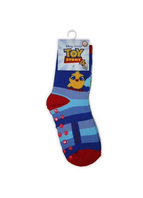 Csúszásgátlós gyerek bokazokni - Toy Story - teliplüss - kék csíkos - 23-26 - xlchoice.com