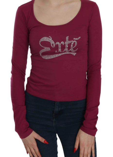 Exte Crystal Embellished Long Sleeve Casual Top - XLchoice