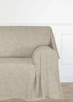 Pletafvisende beige sofabetræk med crackle-mønster, FARO srl Rio.