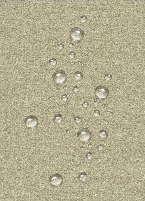 Runner slipcover beige ARMOR fabric with water droplets texture