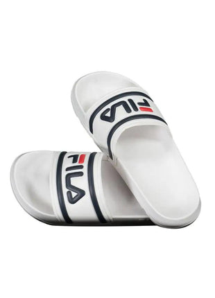 Fila White Polyurethane Women's Slipper - xlchoice.com