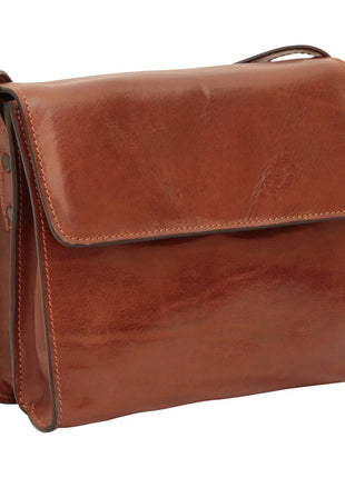 Full grain calfskin shoulder bag-Brown - XLchoice