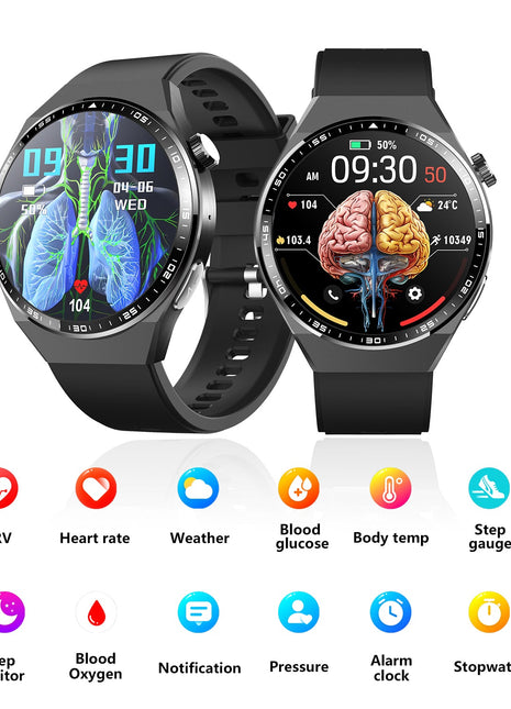 2025 New Accurate Measure ECG+PPG watches for Women Men Full Touch Screen Sport Fitness Watches Bluetooth For Android ios Smartwatch