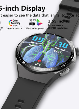 2025 New Accurate Measure ECG+PPG watches for Women Men Full Touch Screen Sport Fitness Watches Bluetooth For Android ios Smartwatch
