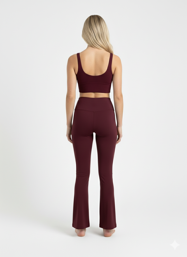 Women's Seacell Flared Pants- Burgundy