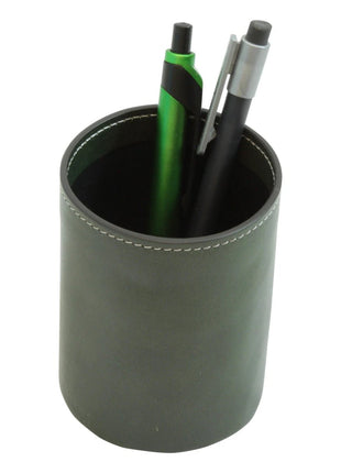 Leather pen cup - green - XLchoice