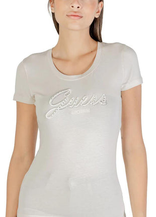 Guess Beige Cotton T-Shirt - XLchoice.com