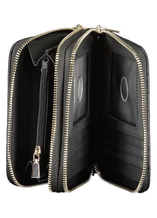 Guess Jeans Black Polyurethane Women Wallet - XLchoice.com